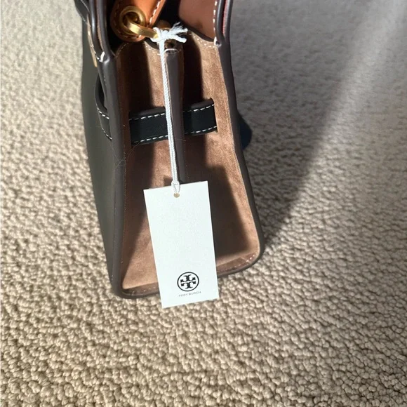 Tory Burch Lee Radziwill Small Elegant Black Handbag 👜 NWT - Picture 9 of 11